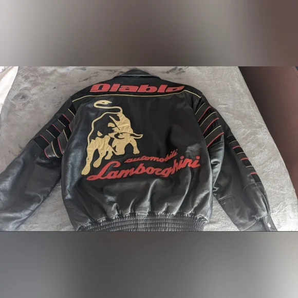 Jeff hamilton full Italian lambskinLamborghini Diablo jacket